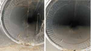 circular dirty and clean air duct